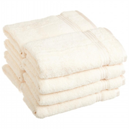 Egyptian Cotton 8-piece Hand Towel Set Ivory