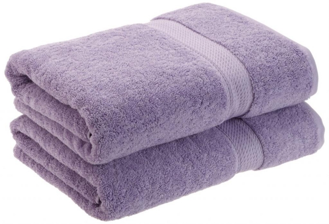 900gsm Egyptian Cotton 2-piece Bath Towel Set Purple