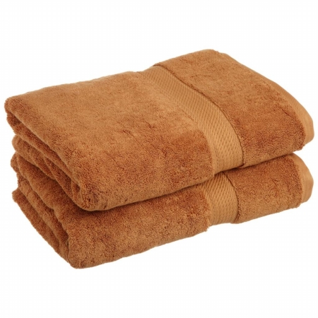 900gsm Egyptian Cotton 2-piece Bath Towel Set Rust