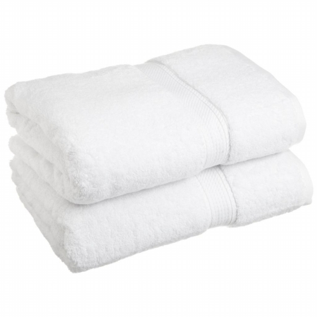 900gsm Egyptian Cotton 2-piece Bath Towel Set White