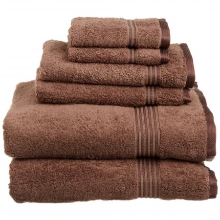 Egyptian Cotton 6-piece Towel Set Mocha
