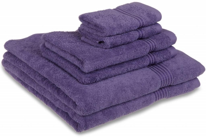 Egyptian Cotton 6-piece Towel Set Royal Purple