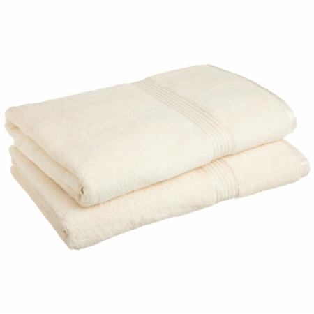 Egyptian Cotton 2-piece Bath Sheet Set Ivory