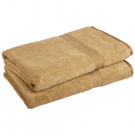 Egyptian Cotton 2-piece Bath Sheet Set Toast