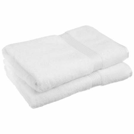 Egyptian Cotton 2-piece Bath Sheet Set White