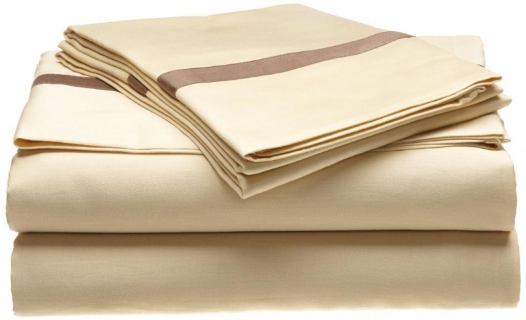 Hotel Collection 300 Thread Count Cotton Sheet Set King-honey/mocha