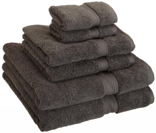 900gsm Egyptian Cotton 6-piece Towel Set Charcoal