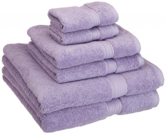 900gsm Egyptian Cotton 6-piece Towel Set Purple