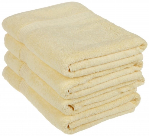 Egyptian Cotton 4-piece Bath Towel Set Canary