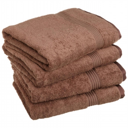 Egyptian Cotton 4-piece Bath Towel Set Mocha