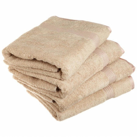 Egyptian Cotton 4-piece Bath Towel Set Taupe