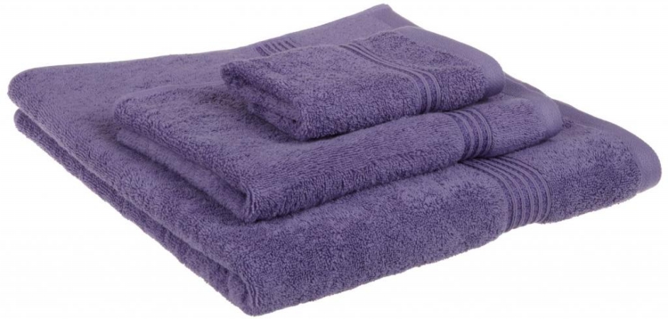 Egyptian Cotton 3-piece Towel Set Royal Purple