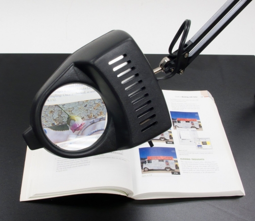 12308 Magnifying Lamp - Black With 13w Cfl Bulb Included