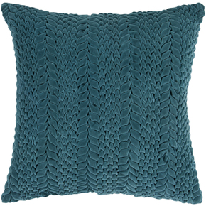 Rug Square Teal Green Decorative Poly Fiber Pillow 22 X 22 In.
