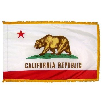 12 in. X 18 in. Nyl-Glo California Flag