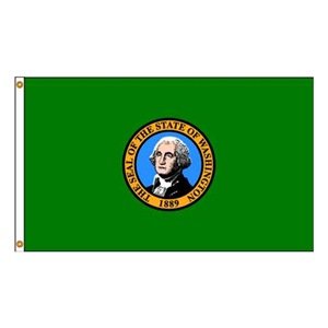 145748WE 12 in. X 18 in. Nyl-Glo Washington Flag