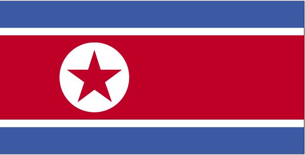 221499 5 ft. X 8 ft. Nyl-Glo North Korea Flag