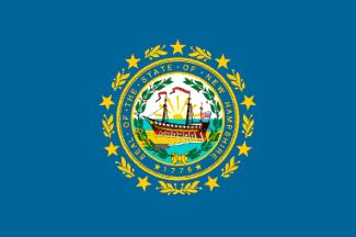 143482 6 ft. X10 ft. Nyl-Glo New Hampshire Flag