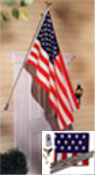 Homeowners 3 ft. X 5 ft. Polycotton U.S. Flag Set