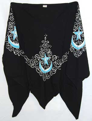 Azure Green Wtlst11 Celtic Moon Black Large Top