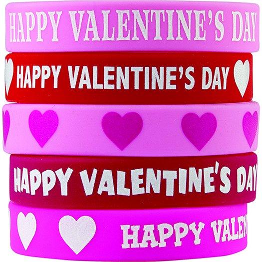 Tcr6564 Happy Valentines Day Wristbands