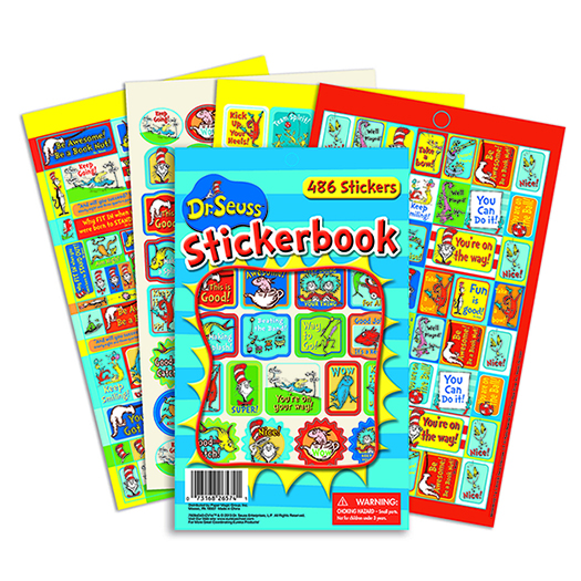 Eureka EU-609404 Dr Seuss Awesome Stickerbooks