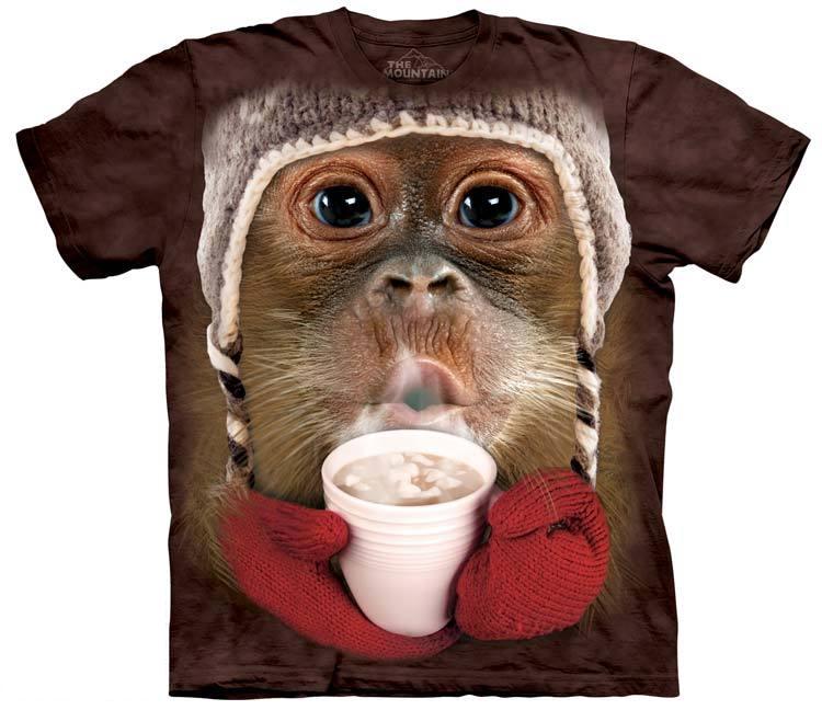 UPC 885361000278 product image for Mountain Corp. 1083877 3D Effect T-Shirt - HOT COCOA ORANGUTAN 5XLARGE | upcitemdb.com