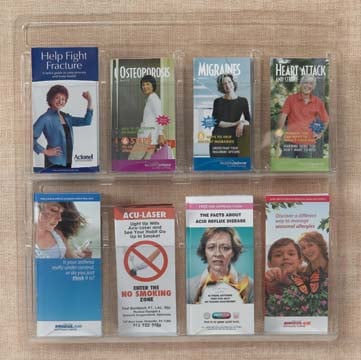 Aarco Products Lrc113 Clear-vu Pamphlet Display 6 Pamphlet Pockets
