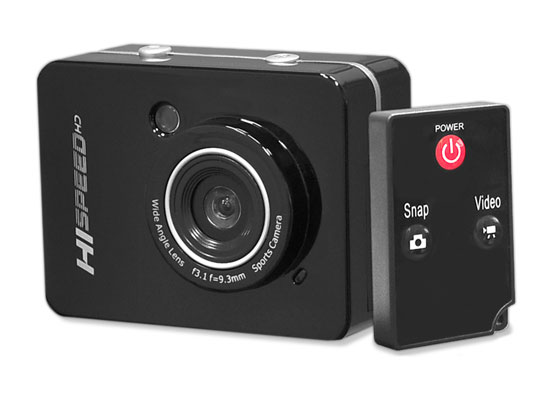 PyleSports PSCHD60BK Hi-Speed HD 1080P Action Camera Hi-Res Digital Camera-Camcorder with Full HD Video 12.0 Mega Pixel Camera & 2.4 in. Touch Screen - Black Color