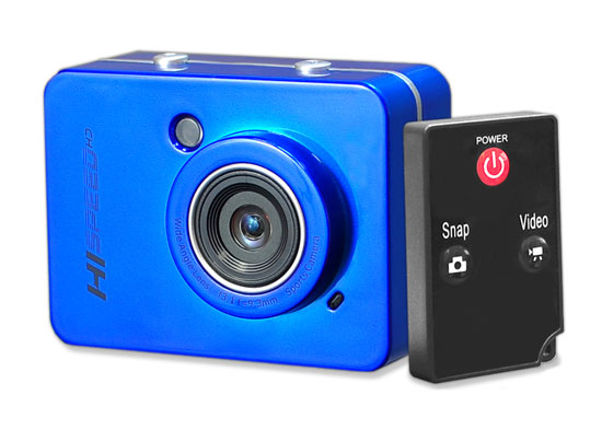 PyleSports PSCHD60BL Hi-Speed HD 1080P Action Camera Hi-Res Digital Camera-Camcorder with Full HD Video 12.0 Mega Pixel Camera & 2.4 in. Touch Screen - Blue Color