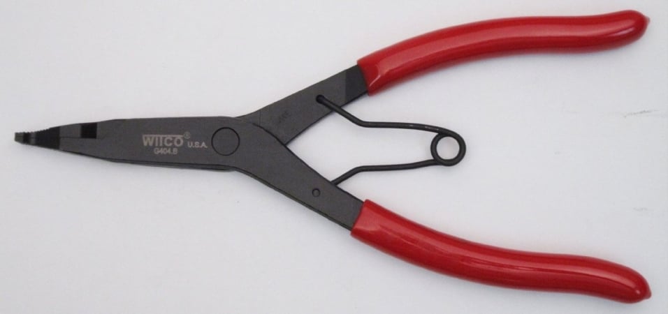 Wilde Tool Co G404p.np-cs 9 In. Angle Tip Lock Ring Pliers-polished-carded
