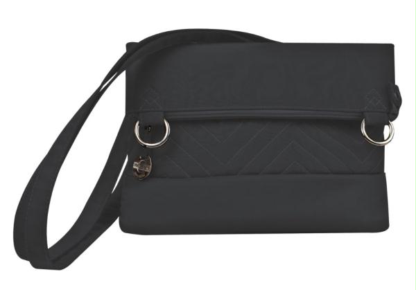 UPC 025732017799 product image for Travelon 237476 Travelon Quilted Fold-Over Shoulder Bag -Black | upcitemdb.com