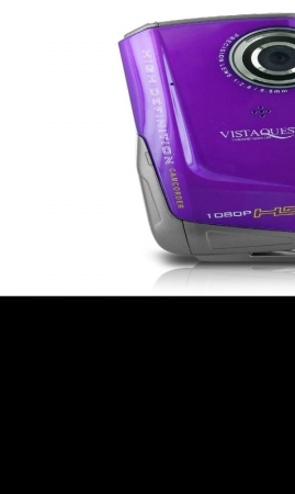 VistaQuest 274425 VistaQuest DV-820 Sport 1080p HD Waterproof Video & 8MP Digital Camera -Purple