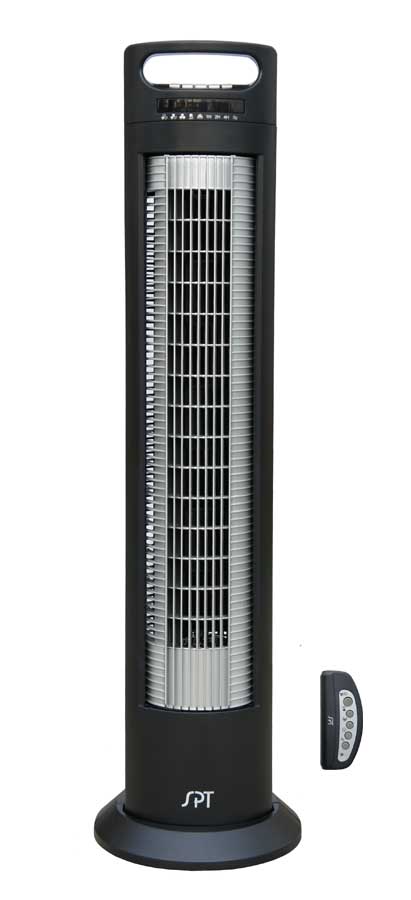 SUNPENTOWN SF-1523 Reclinable Tower Fan with Ionizer