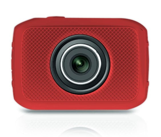Sound Around-Pyle PSCHD30RD Mini High-Definition Sports Action Wide-Angle Hd Camera & Camcorder - Red
