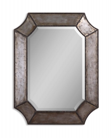 13628 B Elliot Distressed Aluminum Mirror