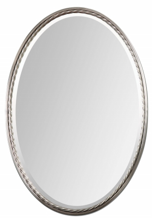01115 Casalina Nickel Oval Mirror