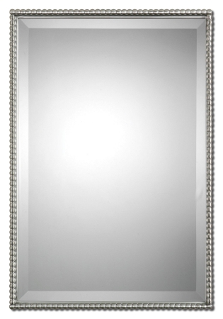 01113 Sherise Brushed Nickel Mirror