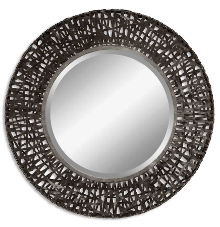 11587 B Alita Woven Metal Mirror