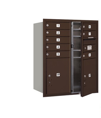 Salsbury 3710d-08zfp 4c Horizontal Mailbox Includes Master Commercial Locks - 10 Door H
