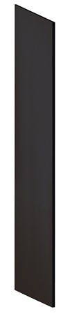 Salsbury 22236blk Side Panel For 21 Inch Deep Extra Wide Designer Wood Locker - With Sloping Hood - Black