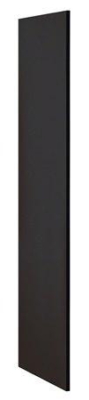 Salsbury 22235blk Side Panel For 21 Inch Deep Extra Wide Designer Wood Locker - Without Sloping Hood - Black