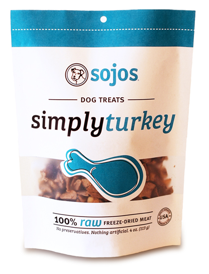 7-55709-71004-9 Sojos Simply Turkey Dog Treats - 4 Oz. Bag