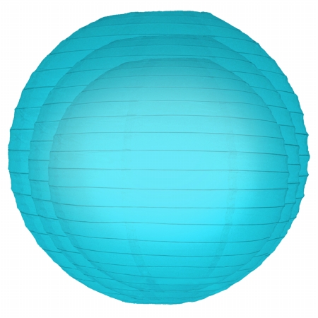 . 72506 Paper Lanterns- Multi Pack Turquoise- 6 Count