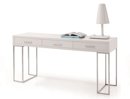 Sg02 Modern Office Desk - White High Gloss