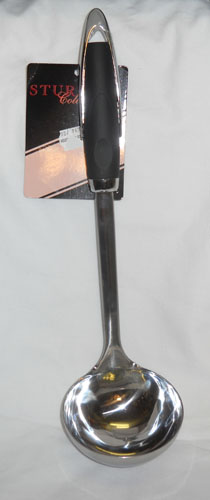 Ybh Home B1344 Soup Ladle 9 Inch Stainless Steel With Plastic Handle