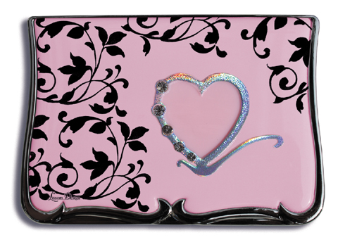 61001 Compact Mirror - Damask