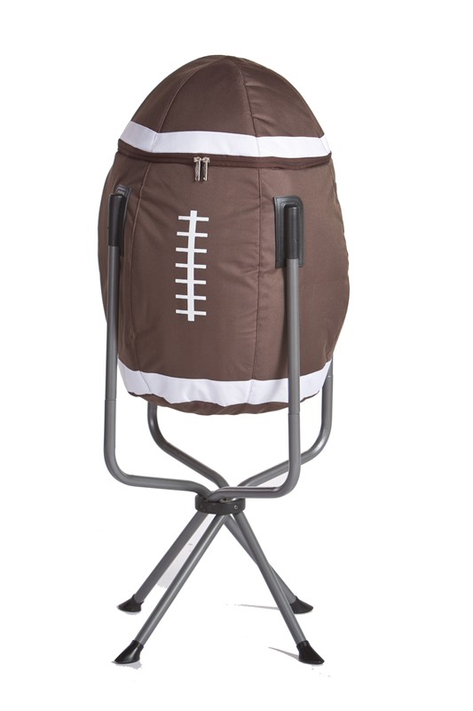 Large Insulated Football Shaped Cooler - Brown