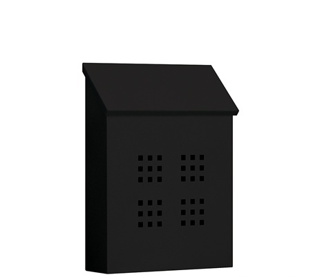 Salsbury Decorative Vertical Style Traditional Mailbox In Black
