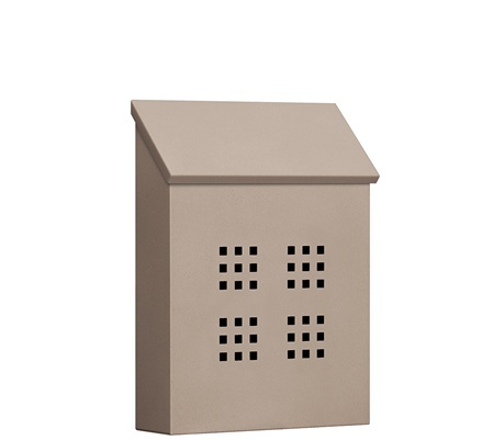Salsbury Decorative Vertical Style Traditional Mailbox In Beige
